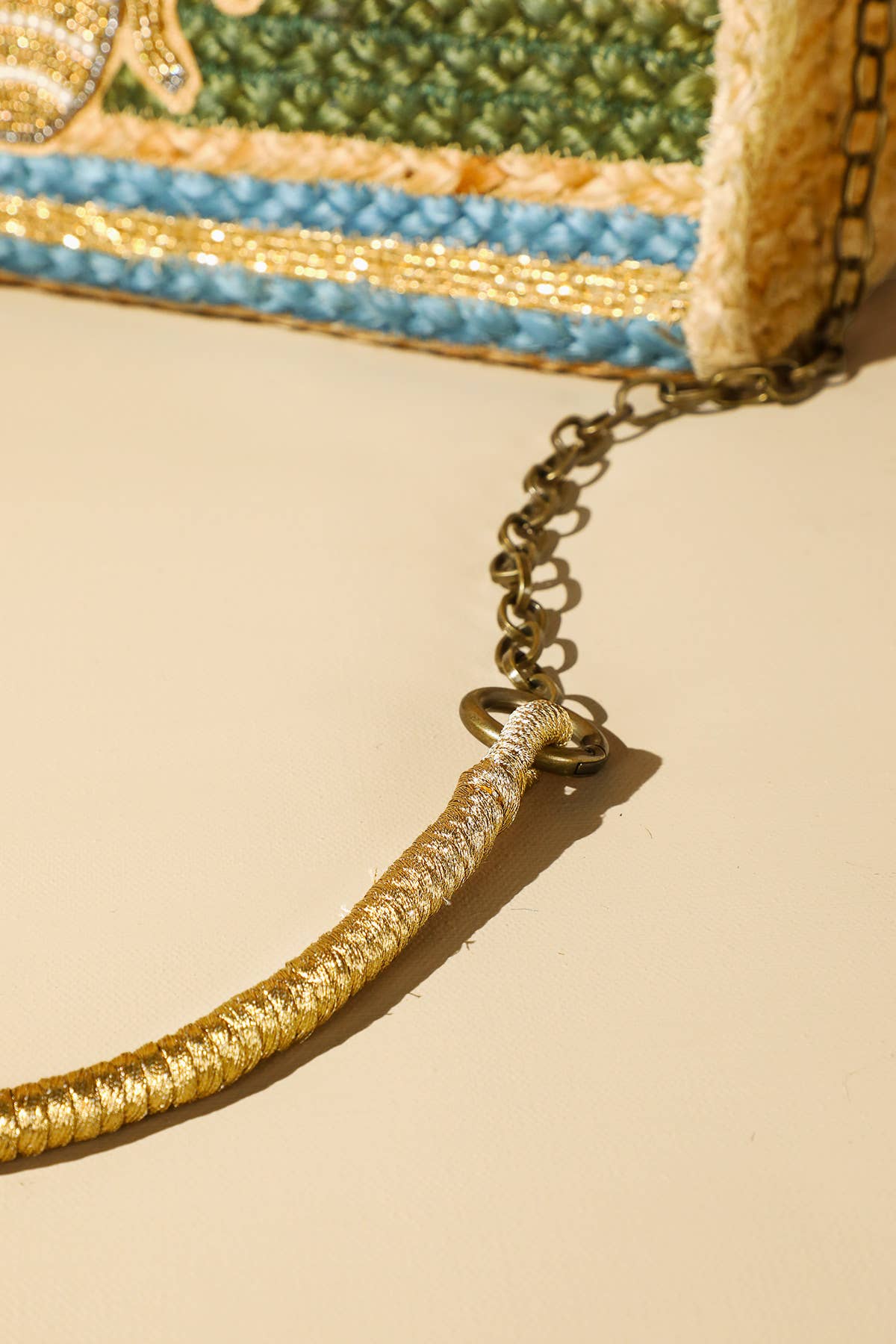 Azure-Bee Jute Tote Bag