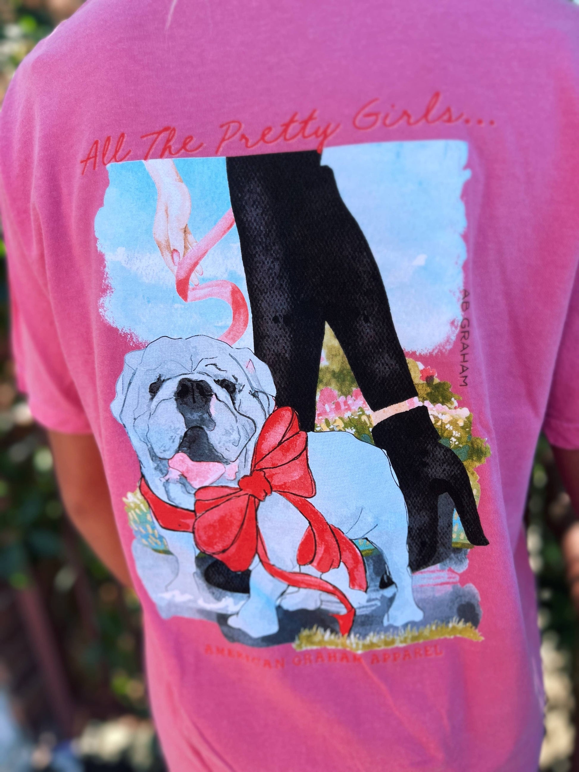 All The Pretty Girls Walk Like Graphic Tee, Georgia Bulldogs American Graham Apparel