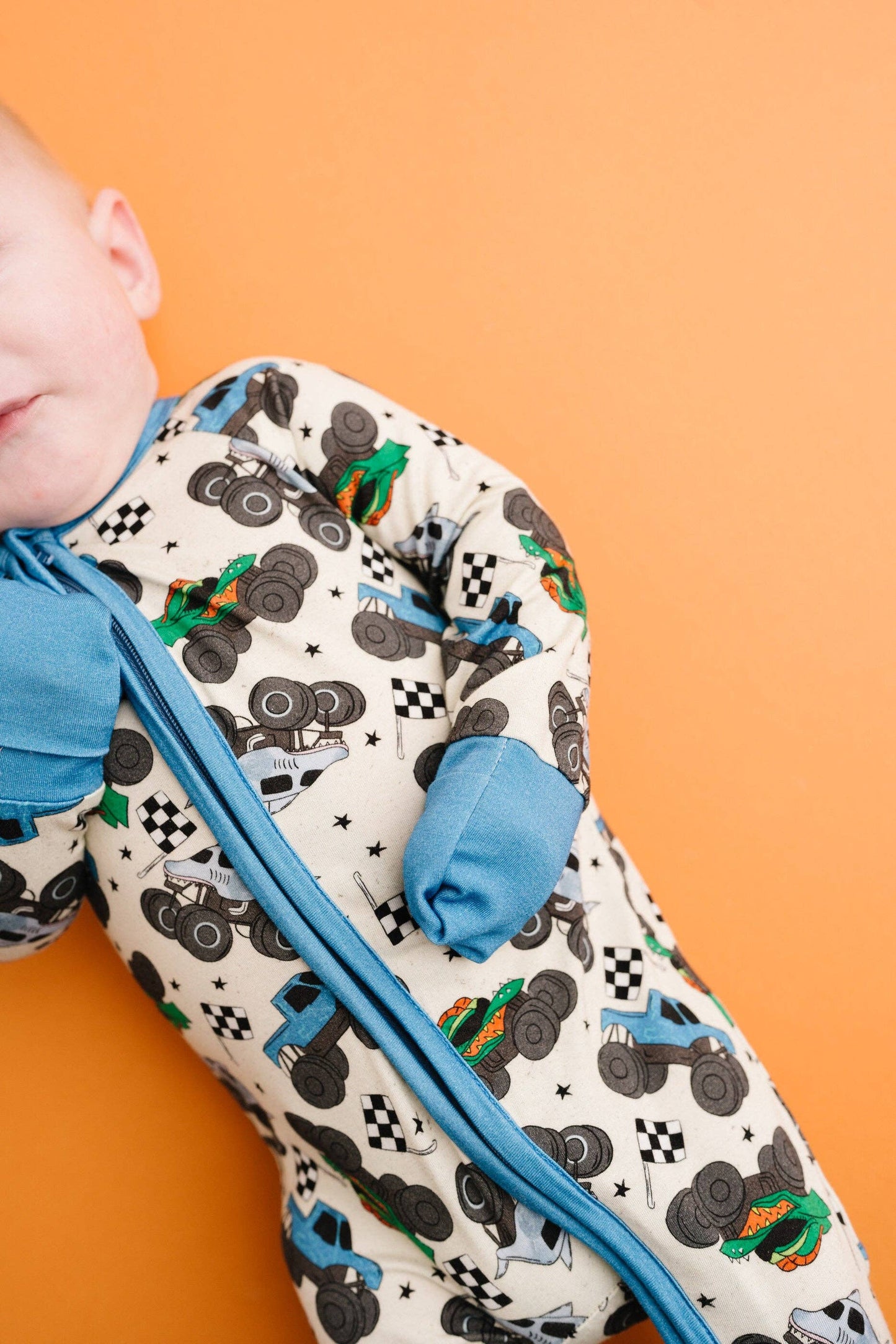 Monster Trucks Bamboo Sleeper Emerson+Ivory