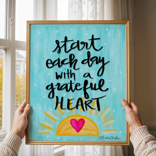 Inspirational Art Print, Christian Art, Dopamine Decor, Trendy Colorful Wall Poster, Maximalist Home Audra Style