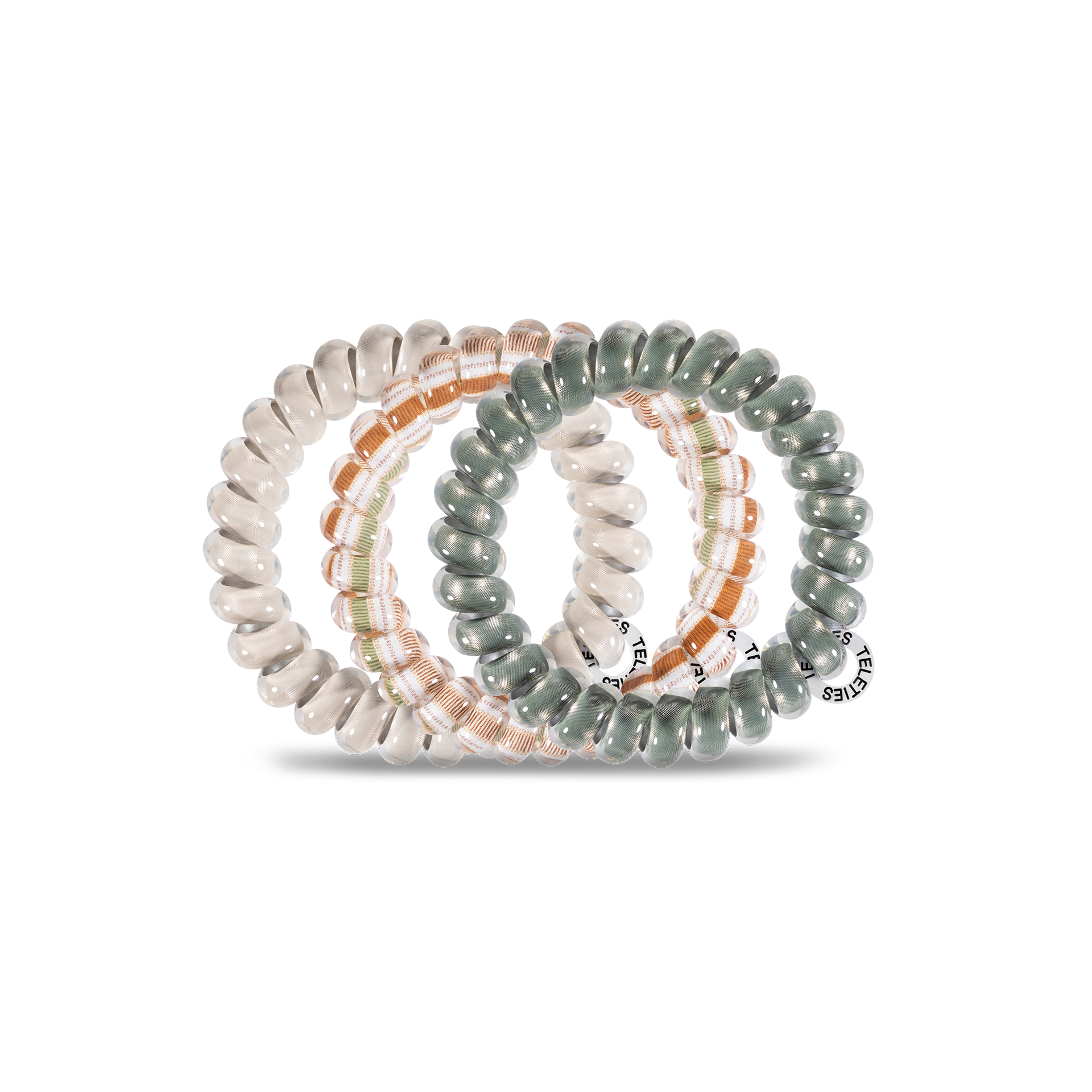 Spiral Hair Coils | Large | Eucalyptus Hair Ties TELETIES