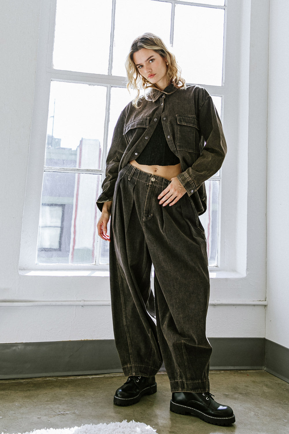 STUCK IN YOUR WAYS DENIM PANTS Flying Tomato