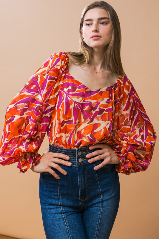 DESIRABLE STYLE WOVEN TOP Flying Tomato