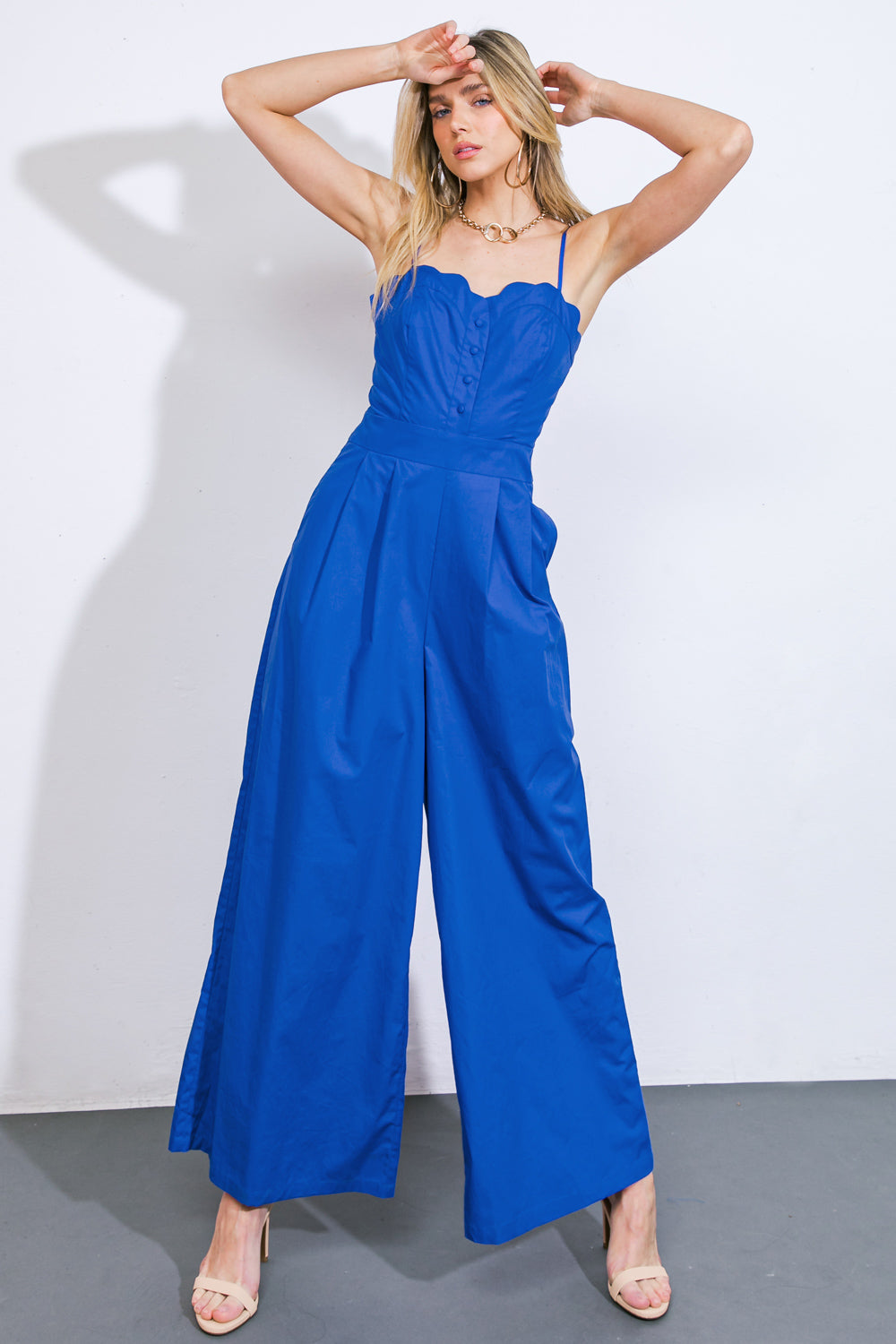 A BEAUTIFUL FEELING WOVEN JUMPSUIT Flying Tomato