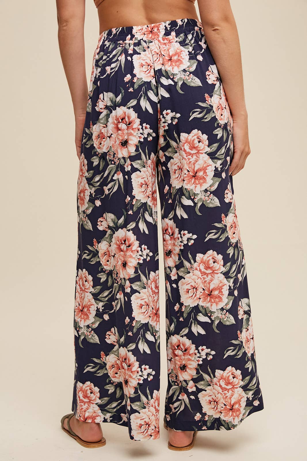 Floral Wide Leg Pants with Tiered Ruffle Top - 926 West