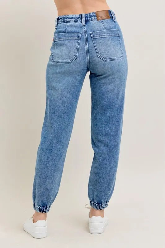 Judy Blue Full Size High Waist Denim Jogger Plus Size - 926 West