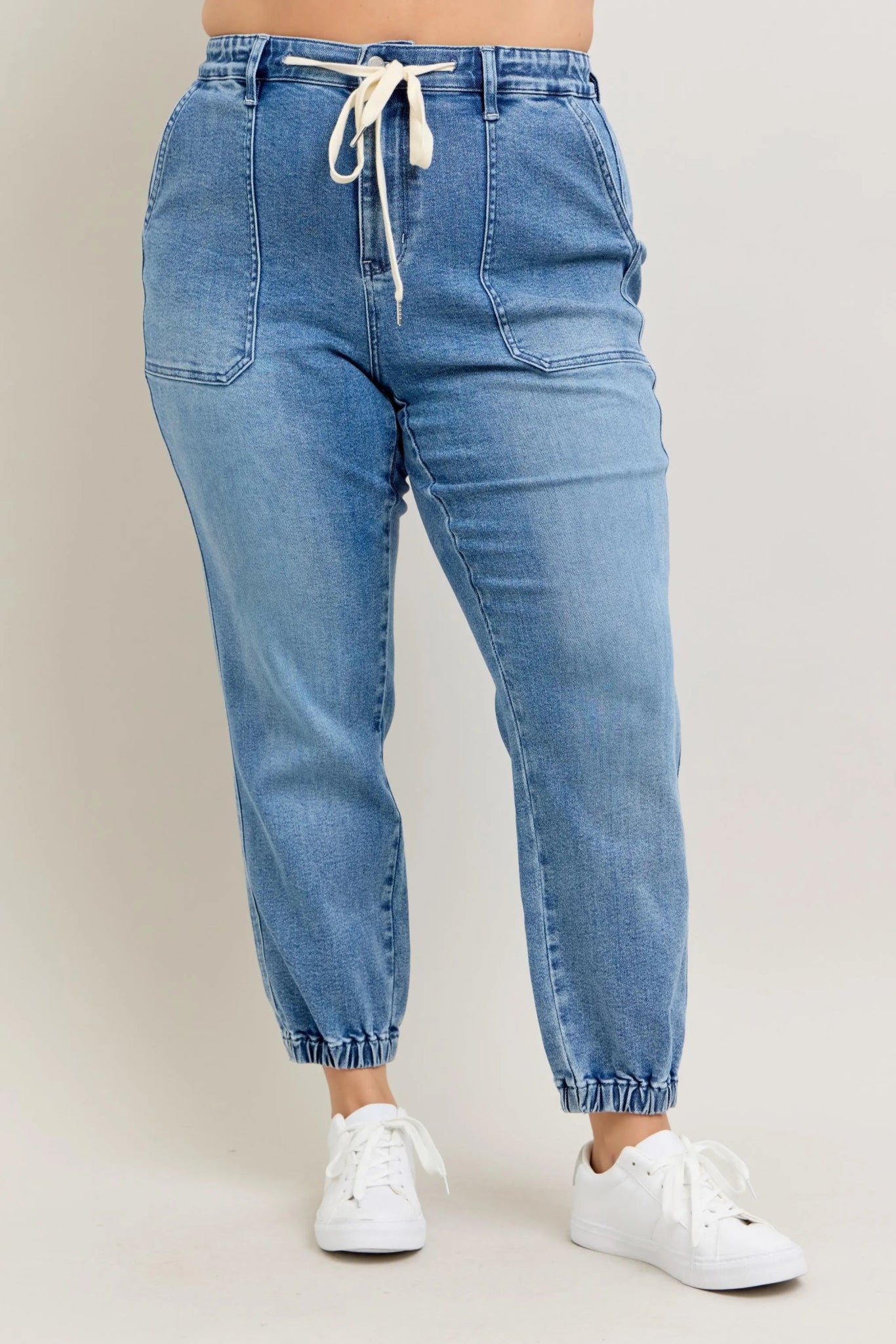 Judy Blue Full Size High Waist Denim Jogger Plus Size - 926 West