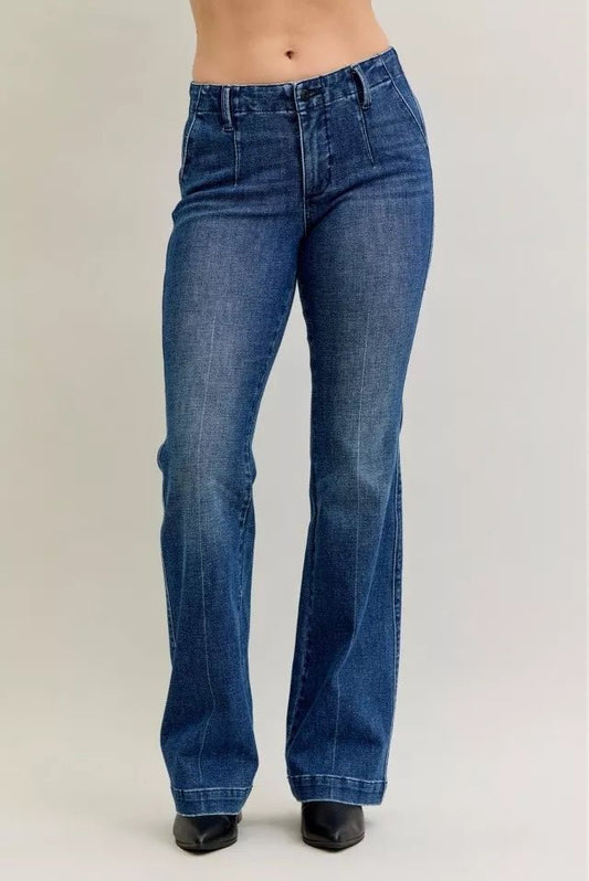 Judy Blue Full Size Mid Rise Bootcut Jeans with Welt Pockets Plus Size - 926 West