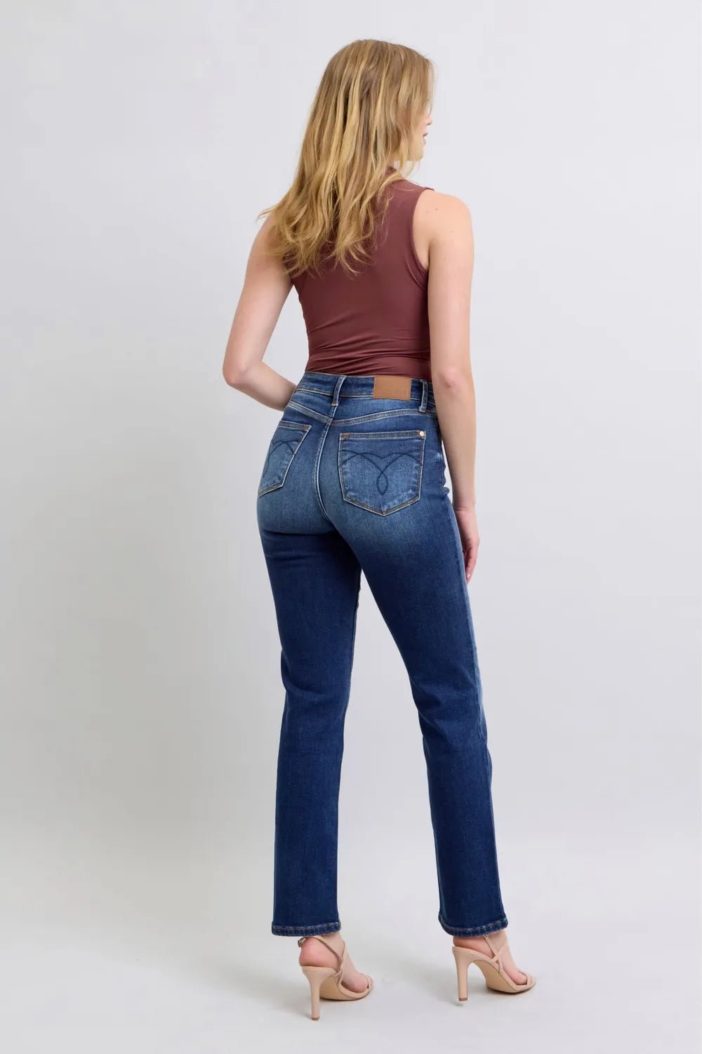 Judy Blue Full Size Washed Straight Leg Jeans with Pockets - 926 West