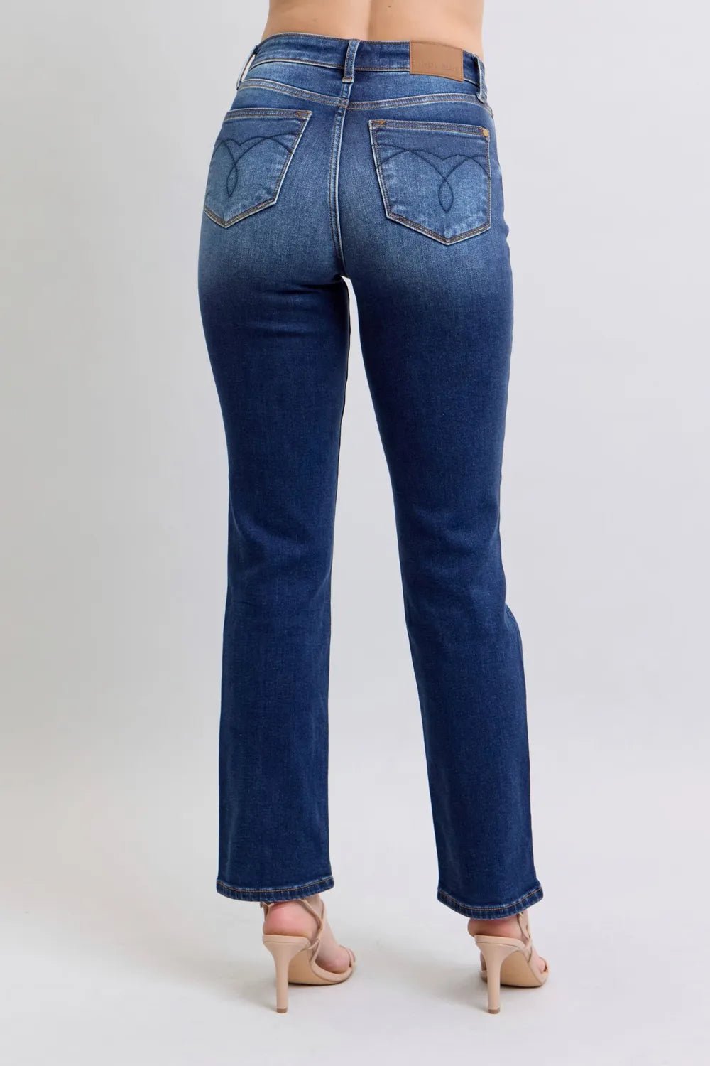Judy Blue Full Size Washed Straight Leg Jeans with Pockets - 926 West