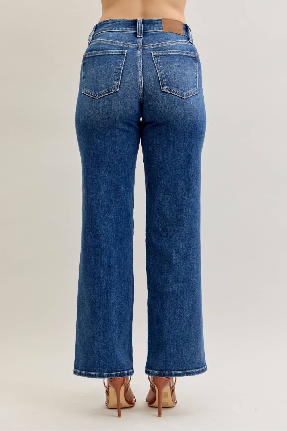 JUDY BLUE - MR 90's Straight Front Patch Double Jeans - 926 West