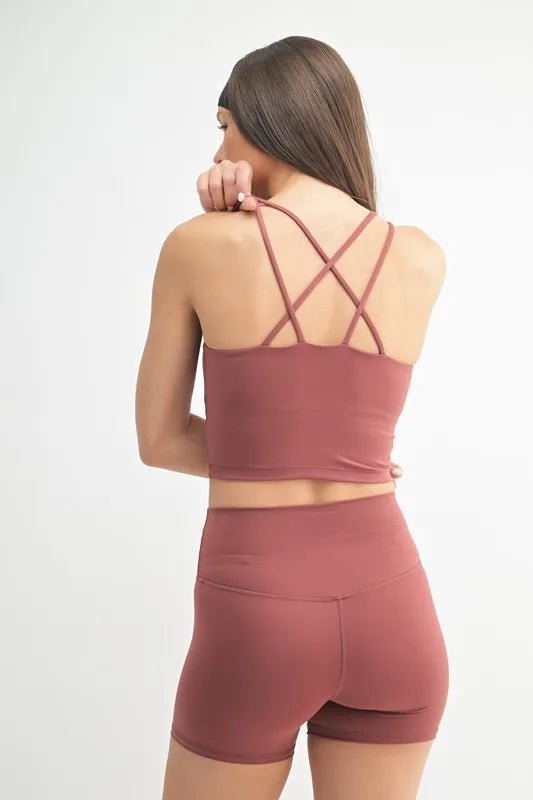 MONO B Venice Cloud Light Crisscross Sports Bra - 926 West