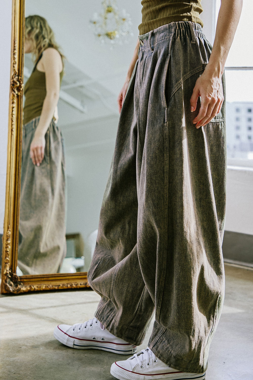 STUCK IN YOUR WAYS DENIM PANTS Flying Tomato