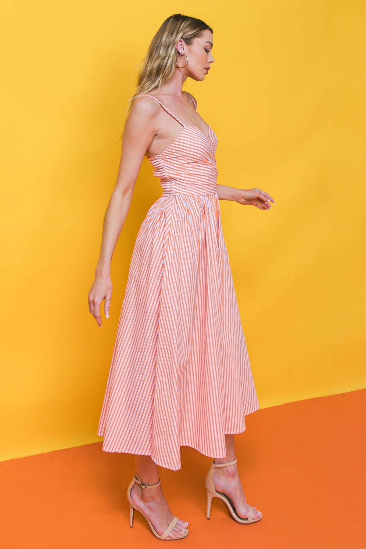 WEEKEND FESTIVALS WOVEN MIDI DRESS Flying Tomato