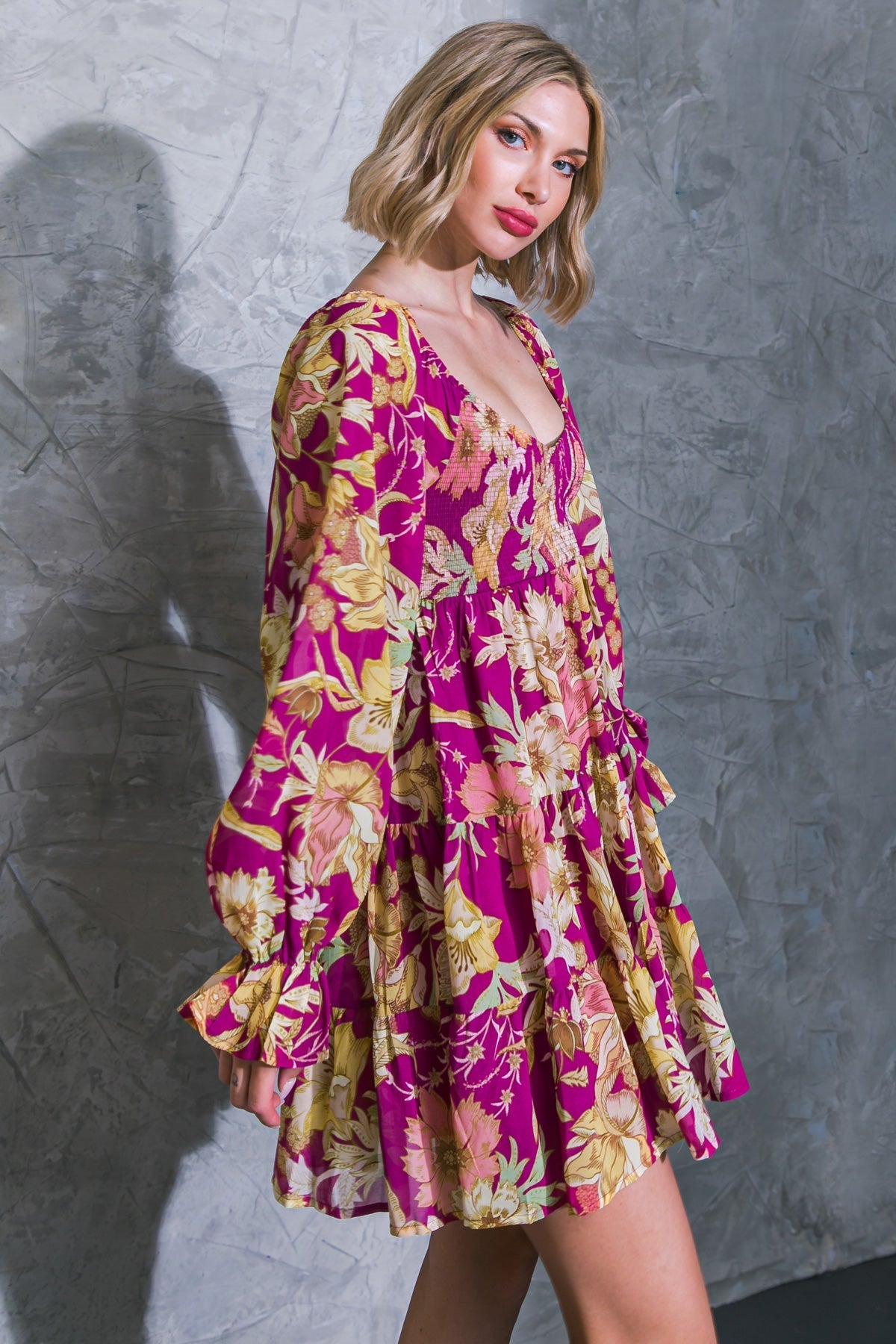 KEEPER OF MY HEART WOVEN MINI DRESS Flying Tomato