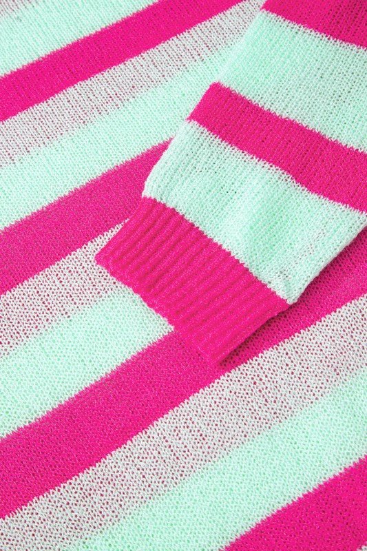 Stripe Round Neck Sweater* - 926 West