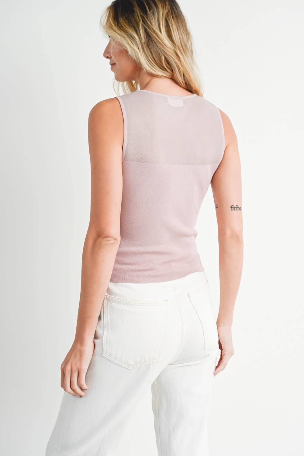 SWEETHEART NECK KNIT TANK - 926 West