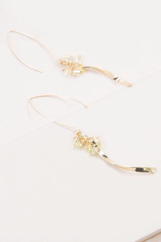 Twist Arc Threader Earrings | Lemon - 926 West