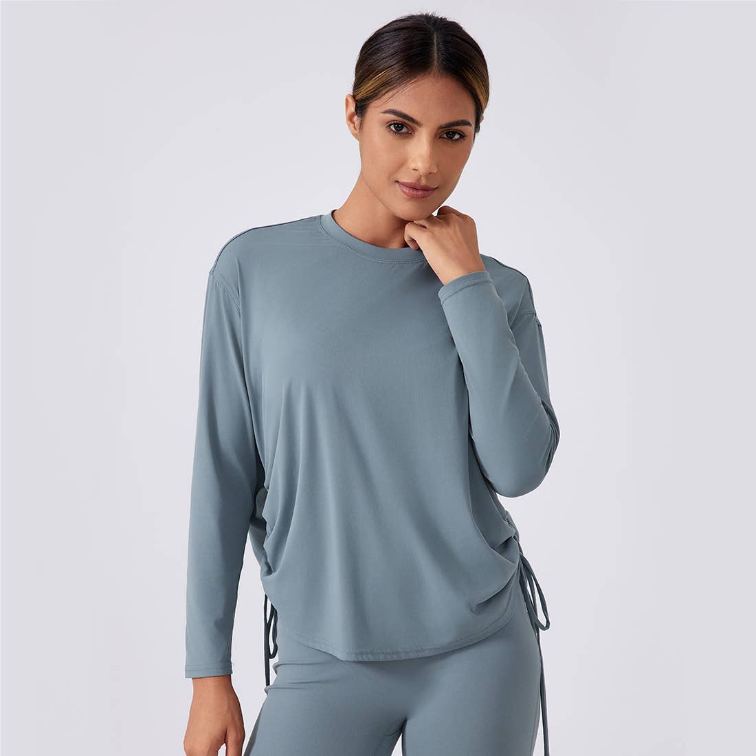 Women's Loose Long Sleeve Breathable Fitness Yoga Top - 926 West
