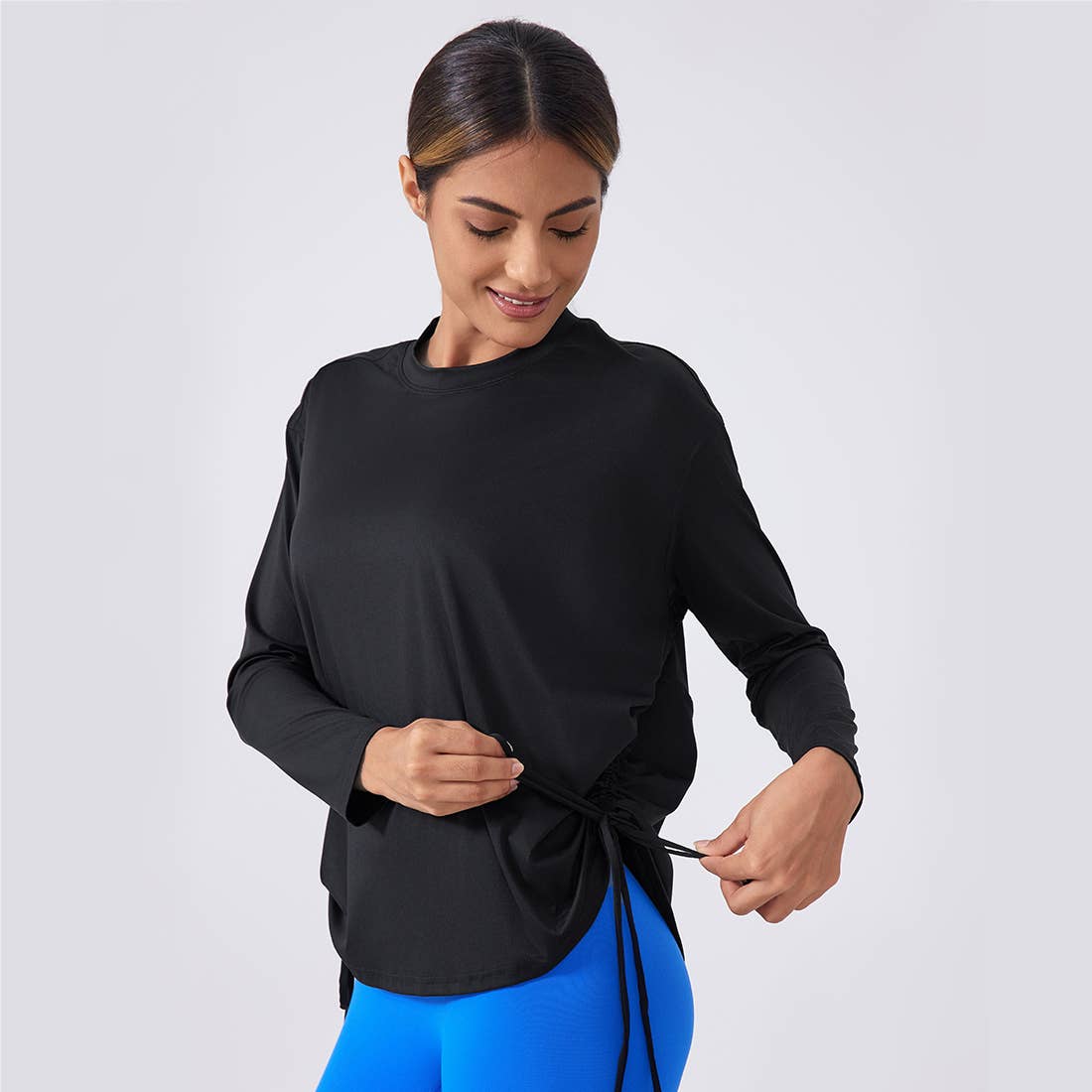 Women's Loose Long Sleeve Breathable Fitness Yoga Top - 926 West