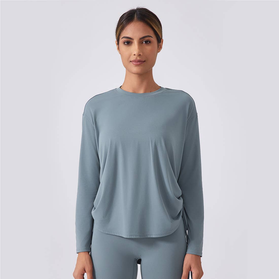 Women's Loose Long Sleeve Breathable Fitness Yoga Top - 926 West